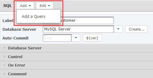 Add Query Add Query
