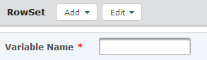 RowSet Element Variable Name RowSet Element Variable Name